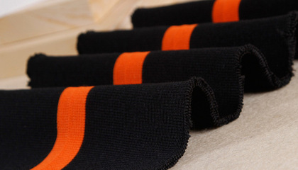 2014新款黑色夾克衫羽絨服橫機羅紋 廠家直銷，優質之選